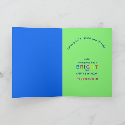 ベレーテッド誕生日、カリコキャット、万華鏡のように千変万化するパターングループ カード (内部)