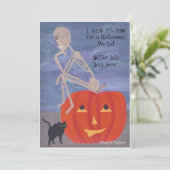 ベレードスケルトンハローウィンパーティ招待状 招待状 (スタンド正面)