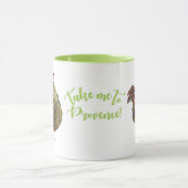 ベレー帽のマグの2羽の脂肪質の鶏 マグカップ (中央)