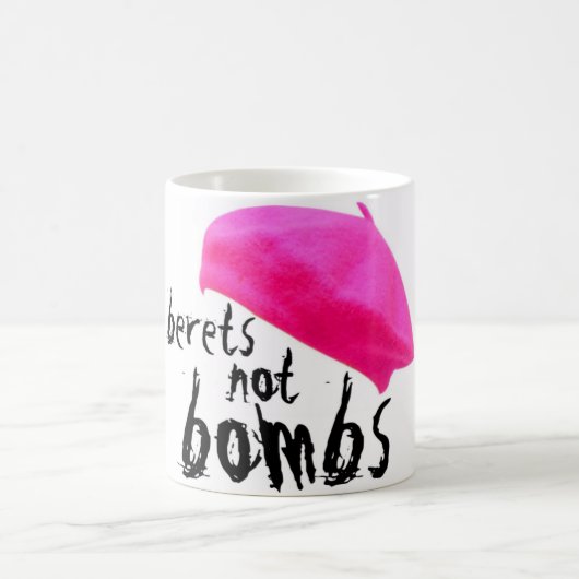 ベレー帽 コーヒーマグカップ (中央)