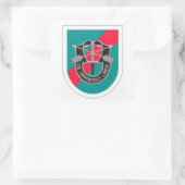 ベレーFLASH/DUI 20th特殊部隊グループステッカー スクエアシール (バッグ)