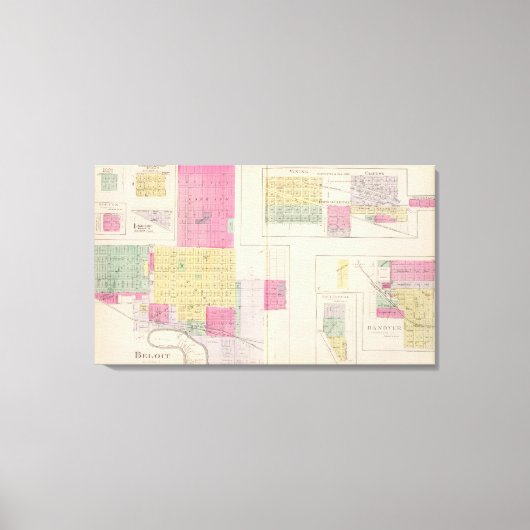 ベロイト、ビクター、ワコンダ春、モートン、カンザス キャンバスプリント (正面)