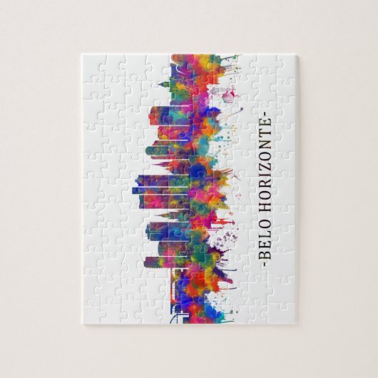 ベロオリゾンブラジルのスカイライン ジグソーパズル (縦)