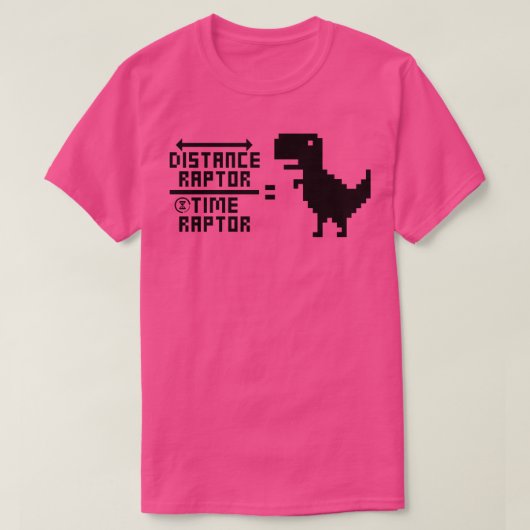 ベロキラプタおもしろいー方程式3 Tシャツ (デザイン正面)