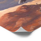 ベロキラプトルプリント ポスター (角)