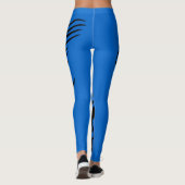 ベロシティーブルーポニーホーススタリオンブロンコラインアート レギンス (裏面)