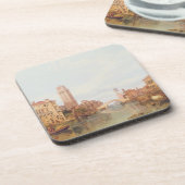 ベロナ1848年の眺め(キャンバスの油) コースター (左側)