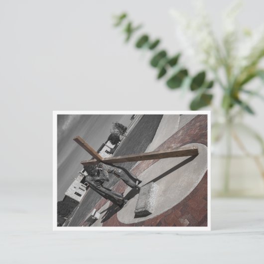 ベロニカはイエスの顔を拭く ポストカード (スタンド正面)