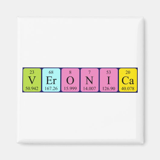 ベロニカ周期表名磁石 マグネット (正面)