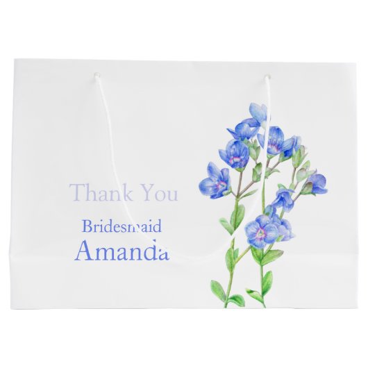 ベロニカ結婚の青い花嫁のメイド抱き枕 ラージペーパーバッグ (裏面)