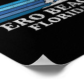 ベロビーチフロリダファミリーサマーバケーションヴィンテージ ポスター (角)