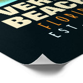 ベロビーチフロリダレトロサンセットデミディーズ60s ポスター (角)