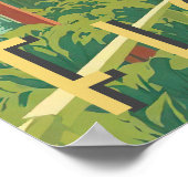 ベロビーチフロリダヴィンテージポスターパームツリービーチ ポスター (角)