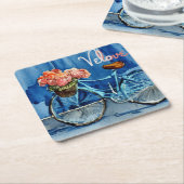 ベロラブサイクリング スクエアペーパーコースター (アングル)