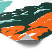 ベロワラバレーナショナルパークオーストラリア ポスター (角)