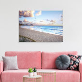 ベローズビーチ，オアフ，ハワイ キャンバスプリント (インサイチュ (リビング))