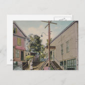 ベローズ滝、バーモントヴィンテージ階段ポストカード ポストカード (正面/裏面)