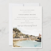 ベローナアディゲリバーイタリアウォーターカラーブライダルシャワー 招待状 (正面)