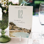 ベローナアディゲリバーイタリアウォーター結婚カラー テーブルナンバー