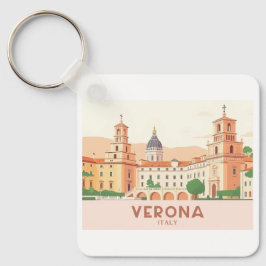 ベローナイタリアパステルトラベルジュリエズバルコニー キーホルダー