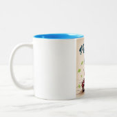 ベローナイタリアンスクーター旅行ポスター ツートーンマグカップ (左)