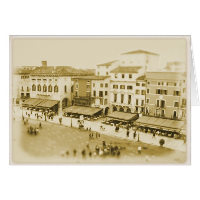 ベローナカフェ – お昼ごはん – Greeting Card (正面横)