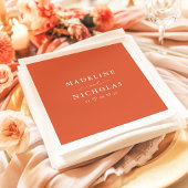 ベローナサンセットオモダンレシンプルンジ結婚ズ スタンダードカクテルナプキン