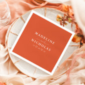 ベローナサンセットオモダンレシンプルンジ結婚ズ スタンダードカクテルナプキン