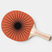 ベローナサンセットオレンジカラーと催眠性ラインバースト 卓球ラケット (横)
