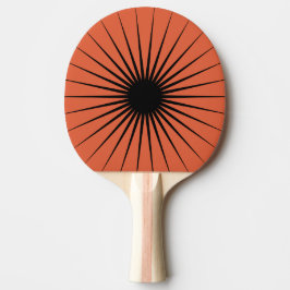 ベローナサンセットオレンジカラーと催眠性ラインバースト 卓球ラケット
