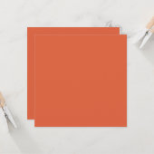 ベローナサンセットオレンジカ無地のラー カード (正面/裏面インサイチュ)