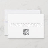 ベローナサンセットオレンジフローラエレガントウェディング 出欠カード (裏面)