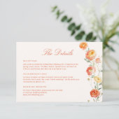 ベローナサンセットオレンジ結婚ズ詳細 エンクロージャーカード (スタンド正面)