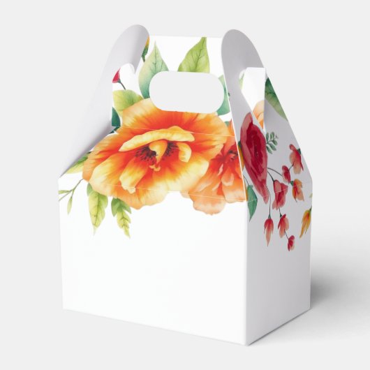 ベローナサンセットオレンジ結婚色の花の世話 フェイバーボックス (裏面サイド)