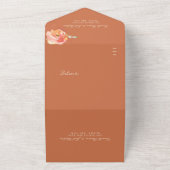 ベローナサンセットトレーサリー結婚ズ オールインワン招待状 (外側)