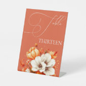 ベローナサンセットフローラテーブル番号 台座サイン (正面)