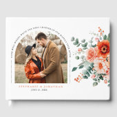 ベローナサンセットブライトオレンジモダンフローラ写真 ゲストブック (正面)