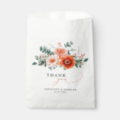 ベローナサンセットブライトオレンジモダンフローラ結婚ズ フェイバーバッグ (正面)