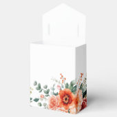 ベローナサンセットブライトオレンジモダンフローラ結婚ズ フェイバーボックス (オープン)