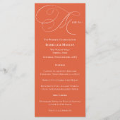 ベローナサンセット結婚のメニュー メニュー (正面)