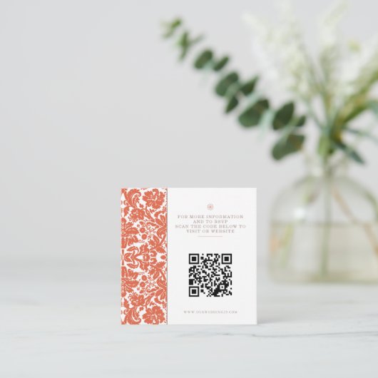 ベローナサンセット結婚のQR エンクロージャーカード (スタンド正面)