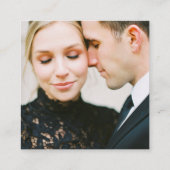 ベローナサンセット結婚のQR エンクロージャーカード (裏面)