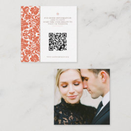 ベローナサンセット結婚のQR エンクロージャーカード