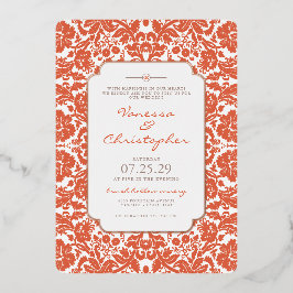 ベローナサンセット結婚ズ 箔招待状