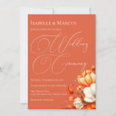 ベローナサンセット結婚フローラ 招待状 (正面)