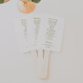 ベローナワイルドフラワーフレーム結婚式 プログラム ハンドファン