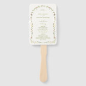 ベローナワイルドフラワーフレーム結婚式 プログラム ハンドファン (正面)