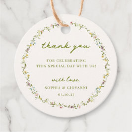 ベローナワイルドフラワー結婚リース フェイバータグ