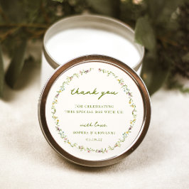 ベローナワイルドフラワー結婚リース ラウンドシール