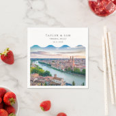 ベローナ結婚のイタリア写真カクテルナプキンス スタンダードカクテルナプキン (インサイチュ)